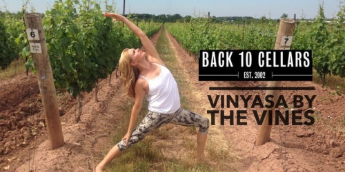 Yoga at Back 10 Cellars with Vinyassa by the Vines