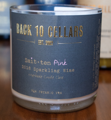 Back 10 Cellars - Smitten Pink Recycled Wine Candle 